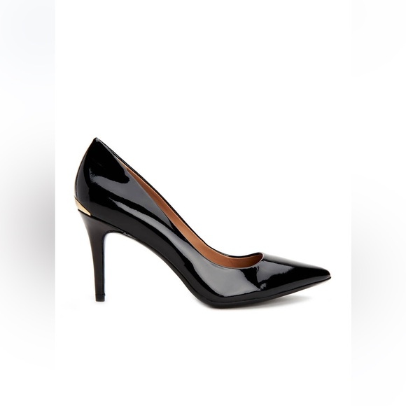 Calvin Klein Black Patent Heels - Picture 6 of 7
